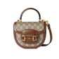 Gucci Horsebit 1955 Mini Top Handle Bag - Beige/Ebony