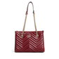 GG Marmont Small Tote Bag - Red Ancora