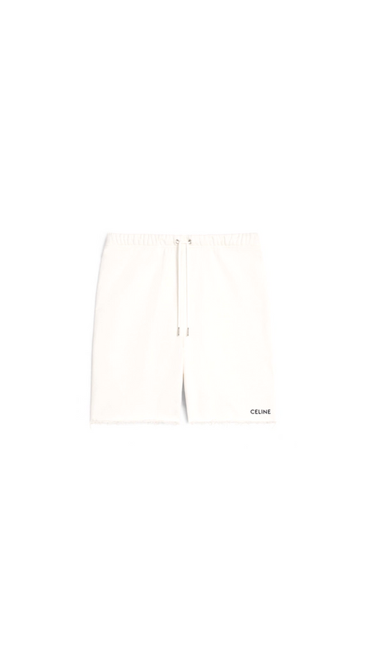 Celine Shorts In Terry Cotton - White