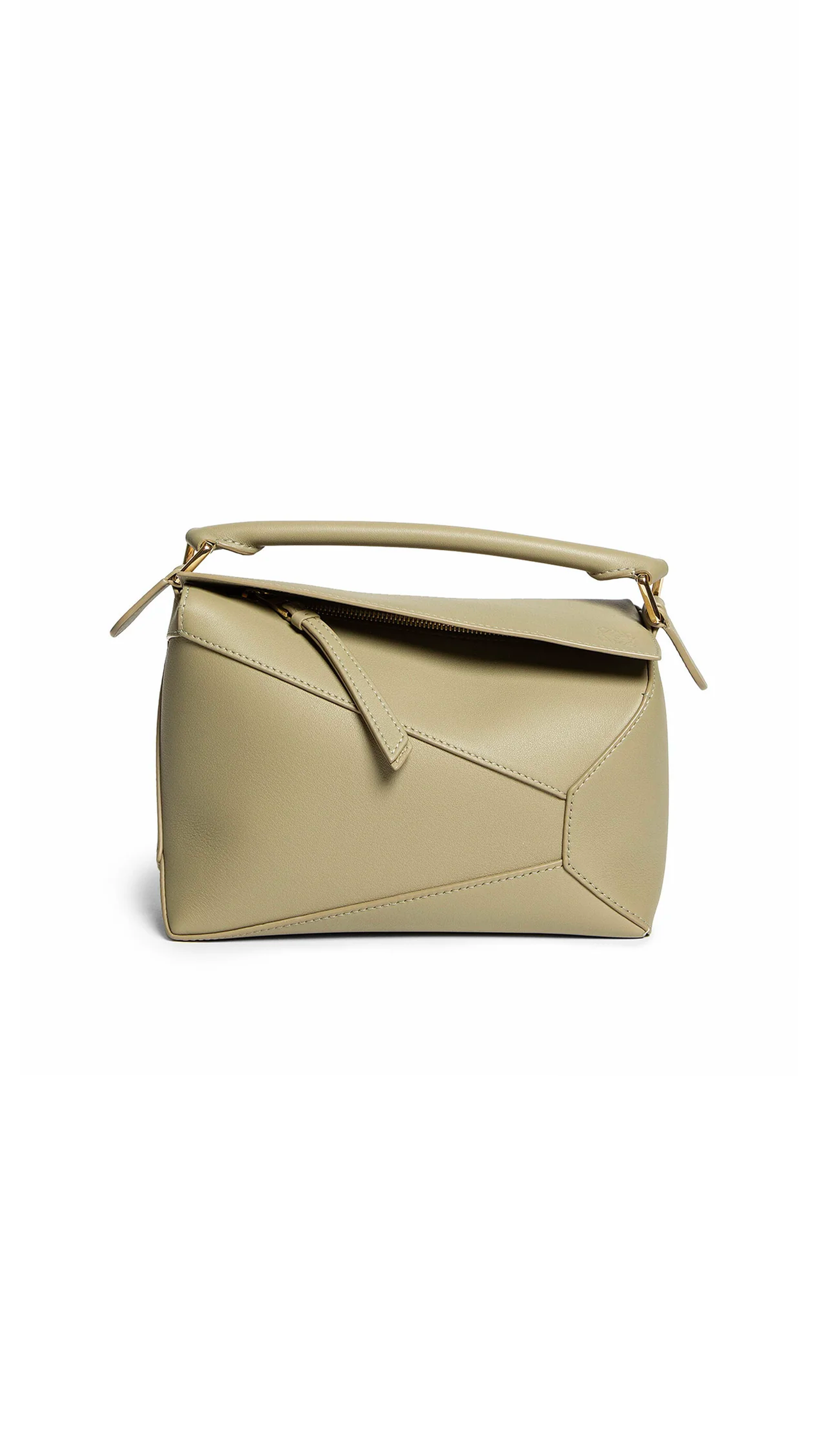 Small Puzzle Bag in Classic Calfskin - Eucalyptus Green