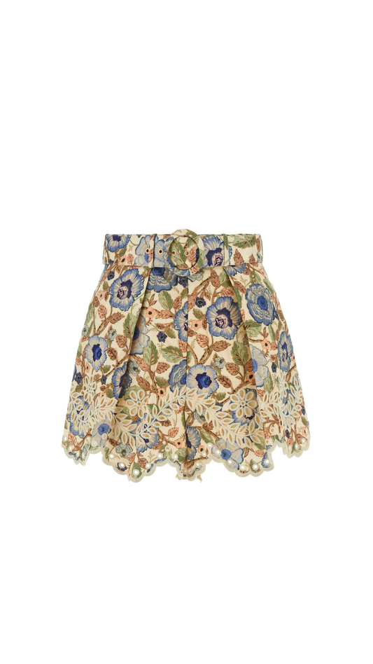 Junie Embroidered Short Multicolor