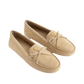 Suede Driver Loafers - Nude