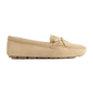 Suede Driver Loafers - Nude