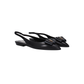 Anaïs Slingback Flats in Smooth and Patent Leather -Black