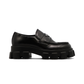 Monolith Brushed Leather Loafers - Black