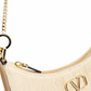 Vlogo Signature Mini Hobo Bag in Woven Raffia - Natural