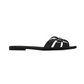 Tribute Flat Mules in Patent Leather - Black