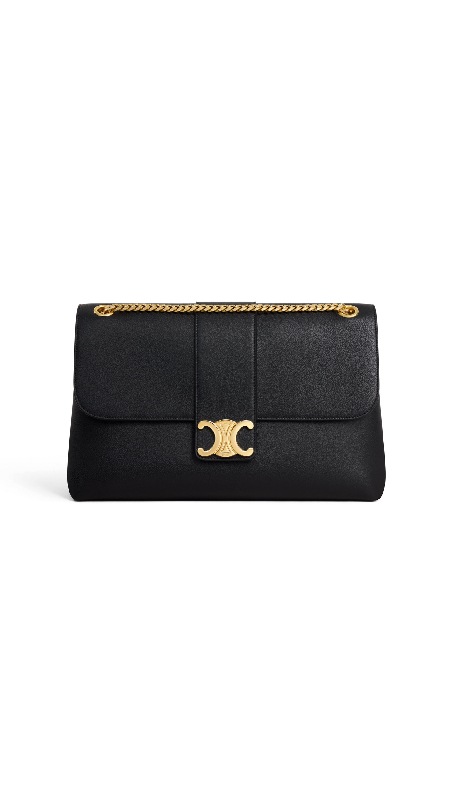 Large Victoire Bag in Supple Calfskin - Black