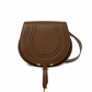 Marcie Saddle Bag in Grained Leather - Dark Khaki