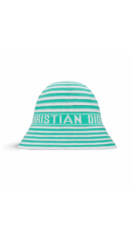 Dioriviera D-Tulipe Small Brim Cloche - Aquamarine