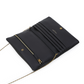 Large Bi-Fold Wallet On Chain - Black