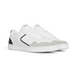 CT-10 Low Sneaker in Calfskin and Suede - Optical White/Grey/Black