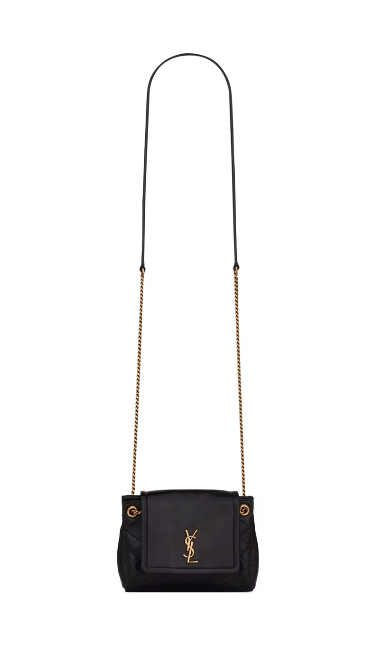 Mini Nolita Bag in Lambskin - Black