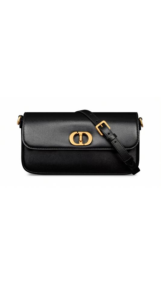 30 Montaigne Avenue East-West Double Carry Mini Bag - Black