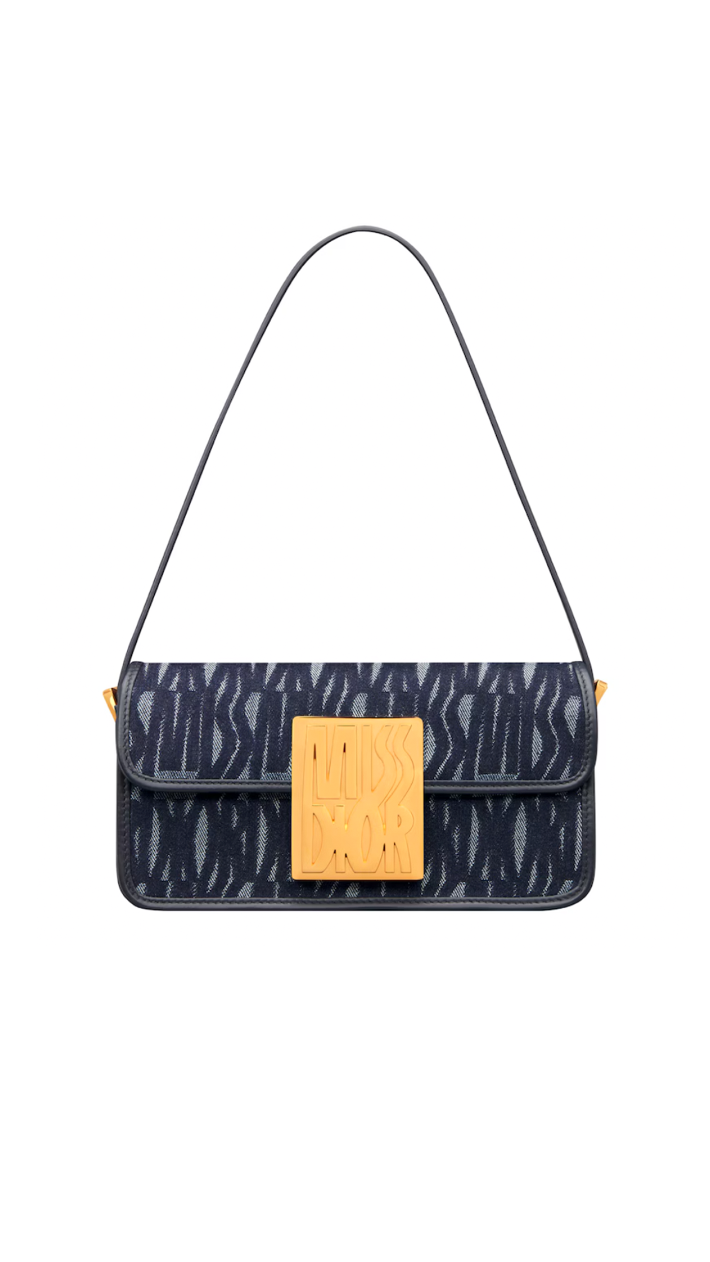 Miss Dior Flap Bag in Denim - Blue