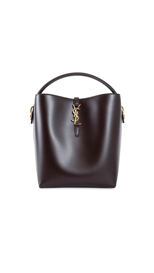 Le 37 in Shiny Leather - Dark Brown