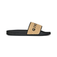 Slide Flat Sandals - Black/Natural