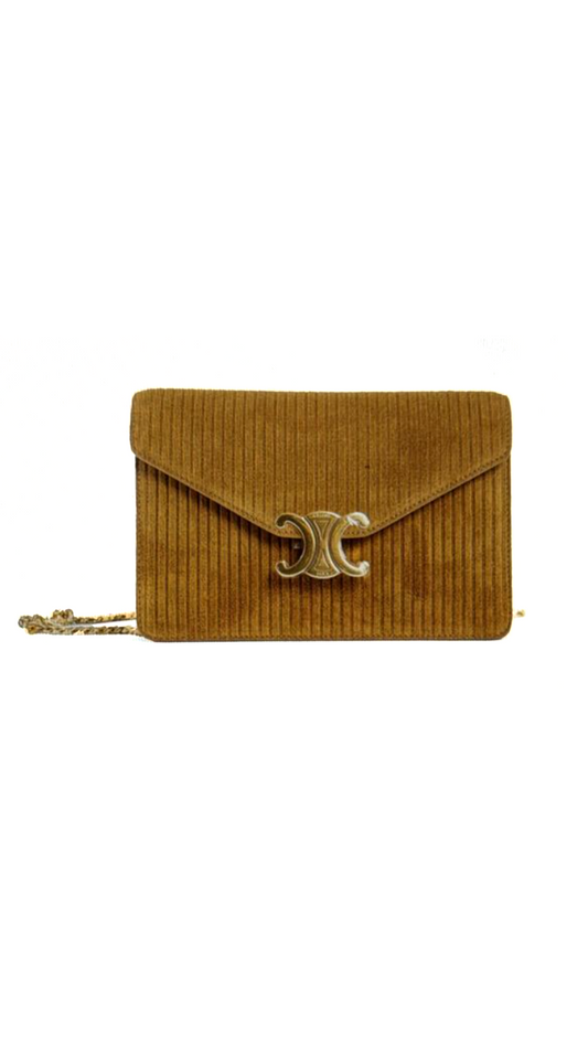 Wallet on Chain Margot in Corduroy - Cinnamon