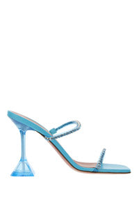 Gilda Crystal Sandals - Aqua Blue