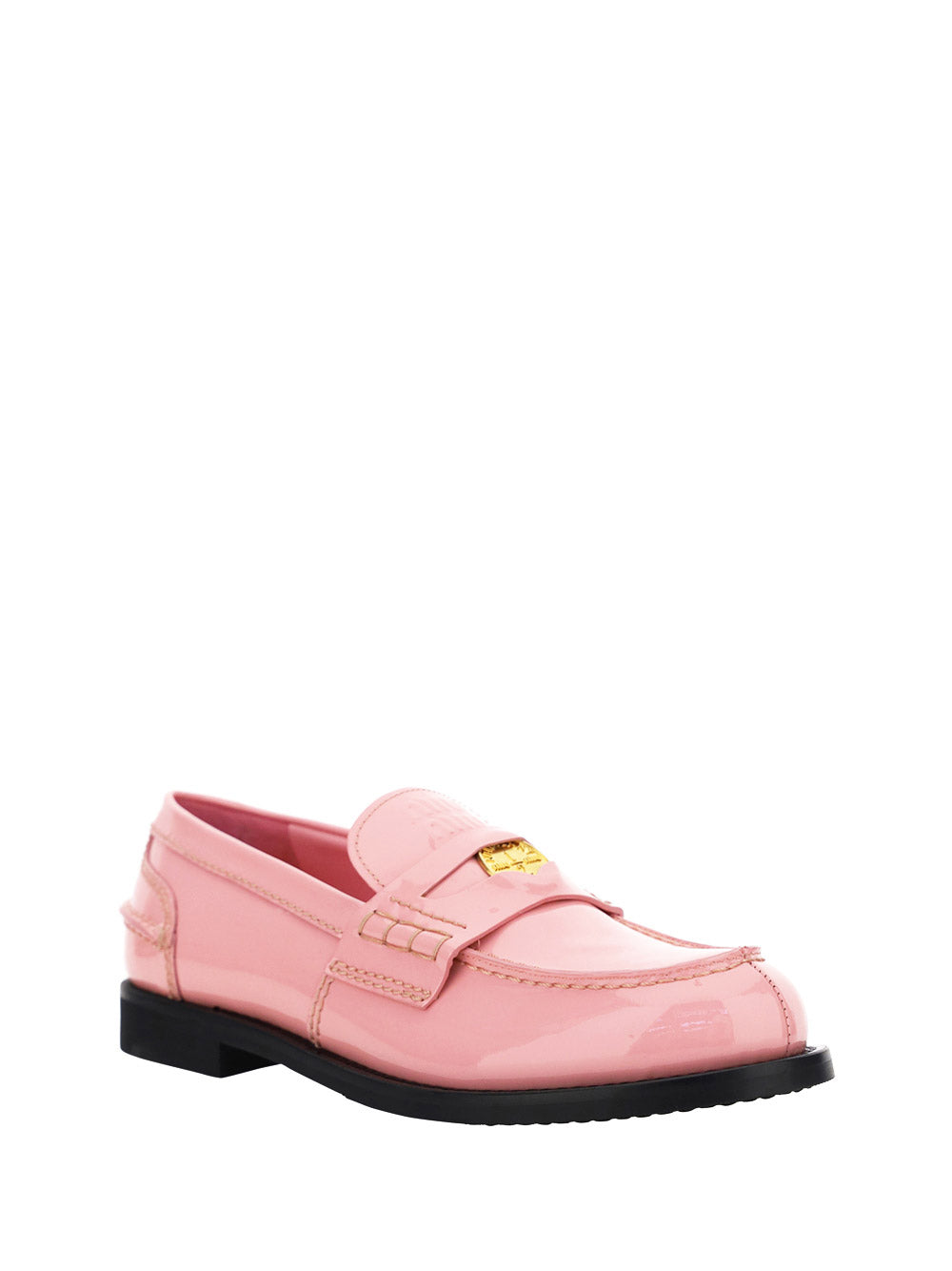 Patent Leather Loafers - Pink
