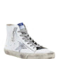 Francy Sneakers In Leather - White / Silver