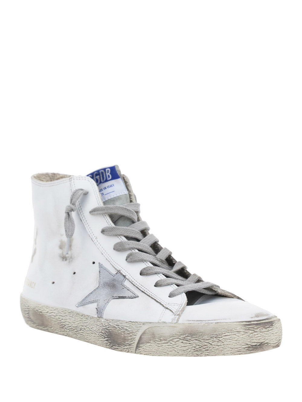 Francy Sneakers In Leather - White / Silver