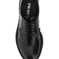 Brushed-Leather Derby Shoes - Black