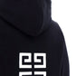 4G Embroidered Hoodie - Black