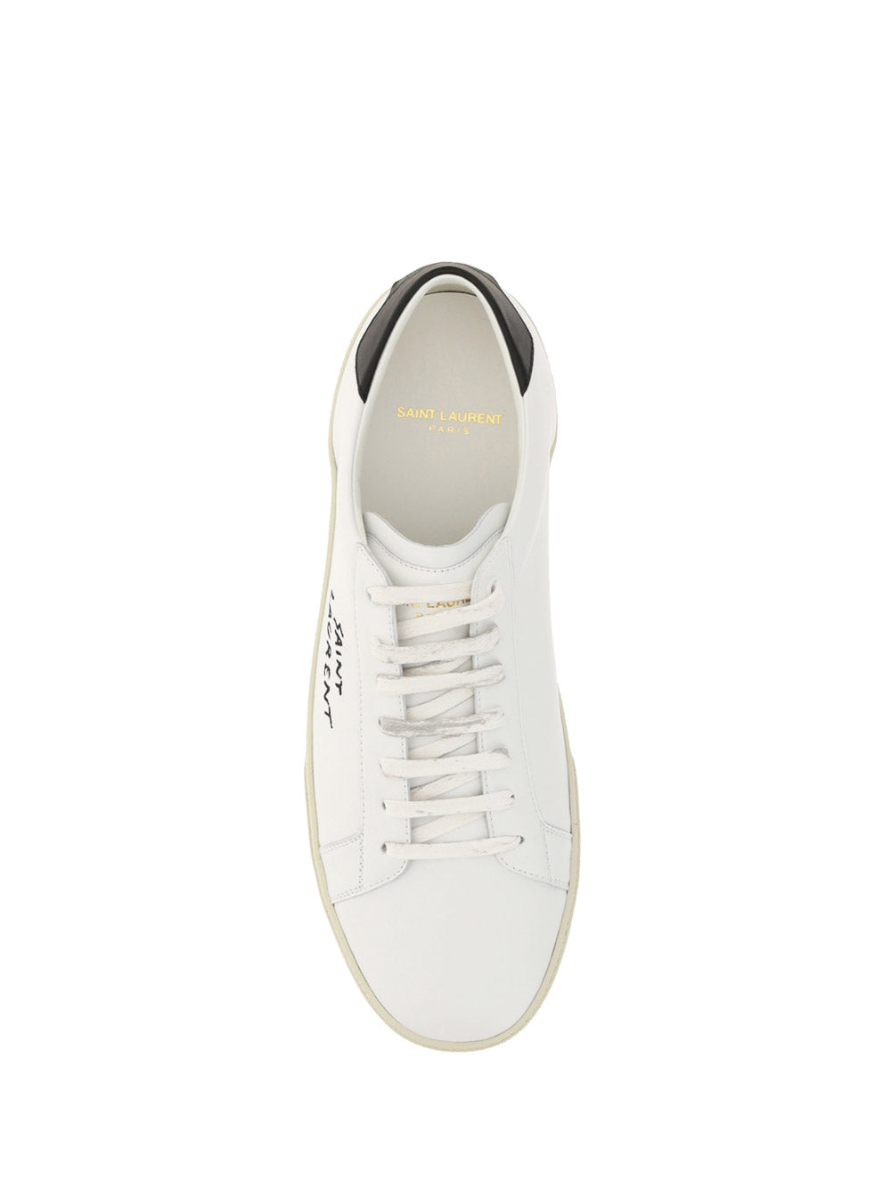 Court Classic SL/06 Embroidered Sneakers in Leather - Optic White.