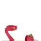 One Stud Flat Sandal in Calfskin With Maxi Stud Embellishment - Blossom