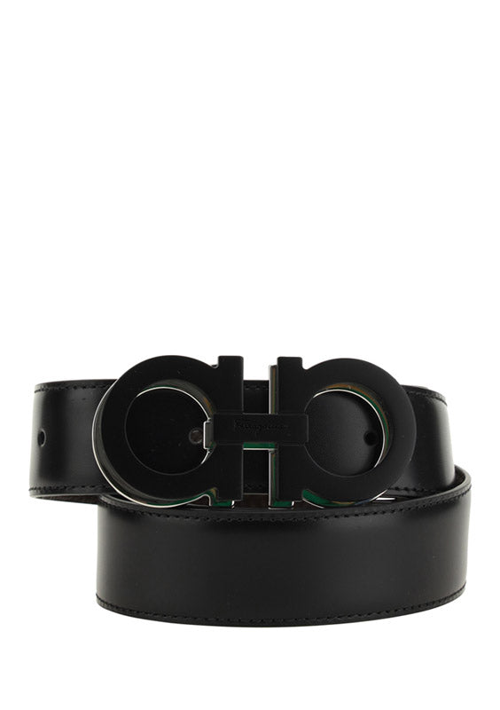 Reversible and Adjustable Belt - Black / Brown