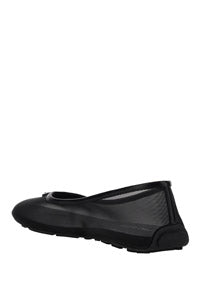 Logo Plaque & Mesh Ballerina - Black
