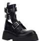 Rave Buckle Boot - Black / Silver