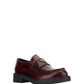 Chocolate Brushed Leather Loafers - Porpora Fume