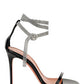 Giorgia Crystal Sandals - Black