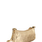 Le Cagole Mini Purse With Chain Metallized With Rhinestones - Golden