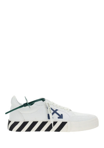 Low Vulcanized Canvas Sneakers - White