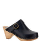 Titya Leather Clogs - Black