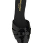 Tribute Flat Mules In Patent Leather - Black
