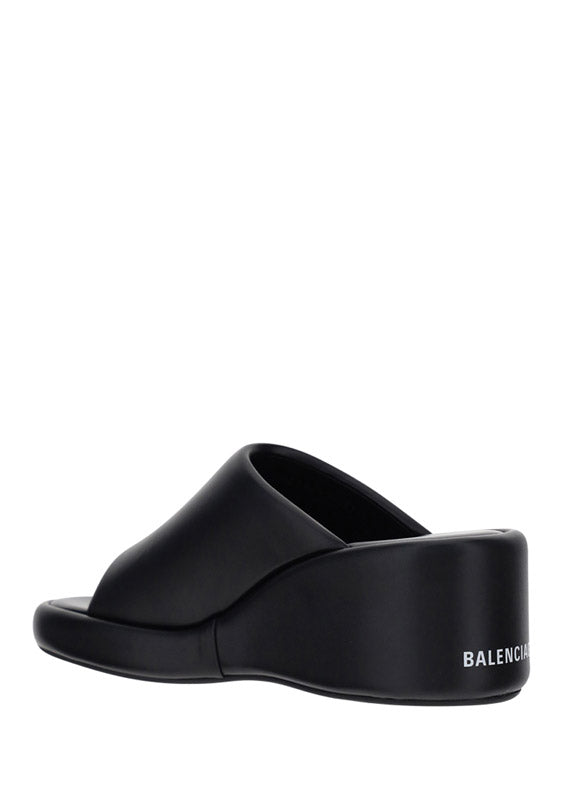 Rise Wedge Sandals - Black.