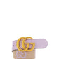 GG Marmont Jumbo GG Belt - Beige/Lilac