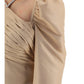 Taffeta Mini Dress -Taupe