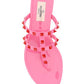 Rockstud Flat Rubber Sandal - Pink.
