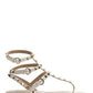 Rockstud Calfskin Flat Flip-Flop Sandal - Light Ivory