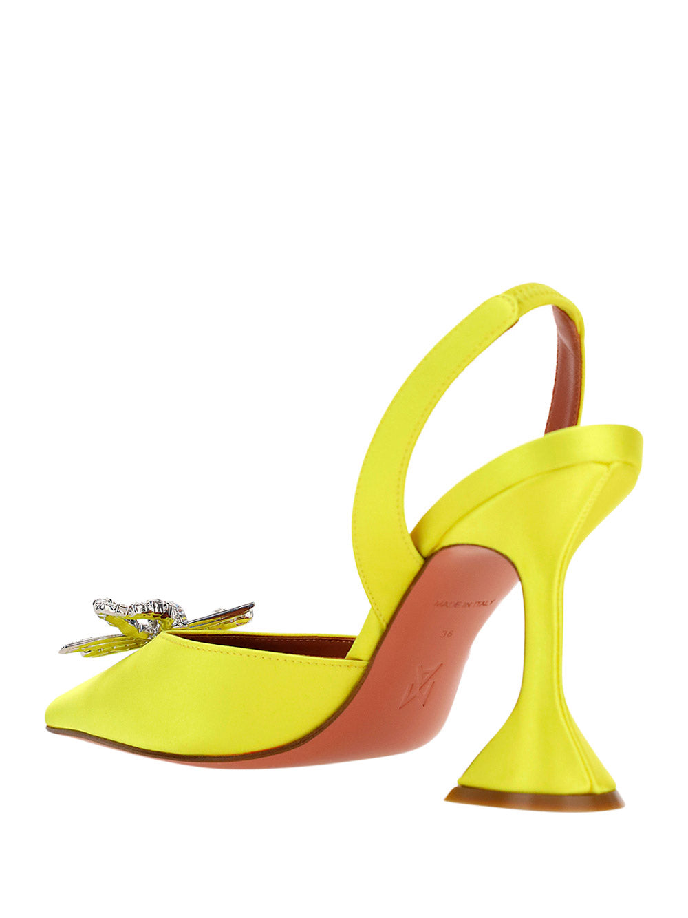Rosie Sling Satin Pump - Yellow