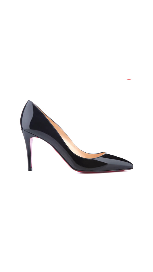 Pigalle 85 Patent Leather Pumps - Black
