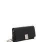 4g Wallet in Box Leather With Chain - Black.