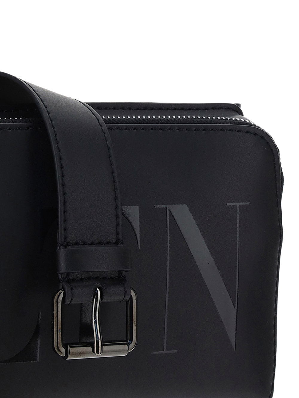 VLTN Leather Belt Bag - Black