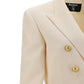 Grain de Poudre Double-Breasted Jacket - White