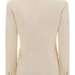 Grain de Poudre Double-Breasted Jacket - White